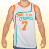 Coffee Black #7 Flint Tropics Basketball Jersey