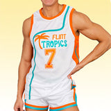 Downtown Funky Stuff Malone Flint Tropics Semi Pro Team Basketball Jersey  — BORIZ