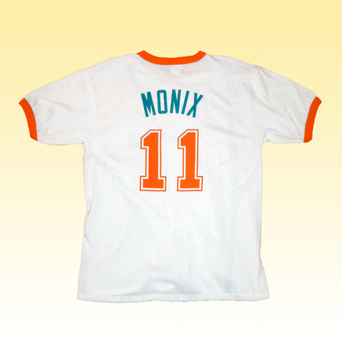 Ed Monix #11 Flint Tropics White Basketball Jersey