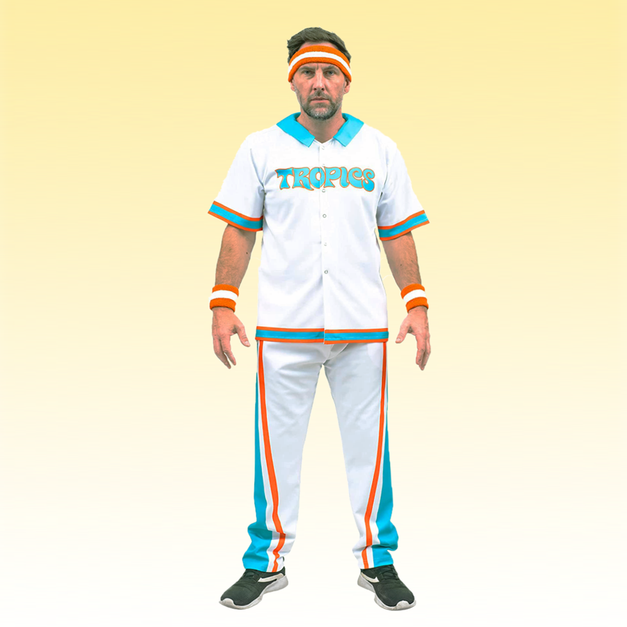  Jackie Moon Basketball Player Flint Tropics #33 Jersey and  Shorts Halloween Costume Cosplay : Clothing, Shoes & Jewelry