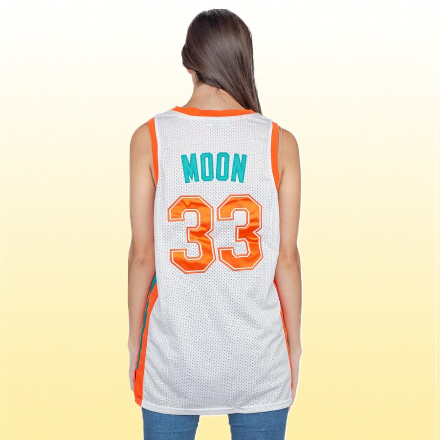 Langsed Flint Tropics Jackie Moon #33 Coffee Black #7 Semi Pro 90s Hip Hop Clothes For Party Men Basketball Jersey Green White S-3XL (7 White,Large