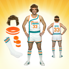  Flint Tropics Basketball Jersey #7 Adult Halloween Deluxe  Costume (Small) : Clothing, Shoes & Jewelry